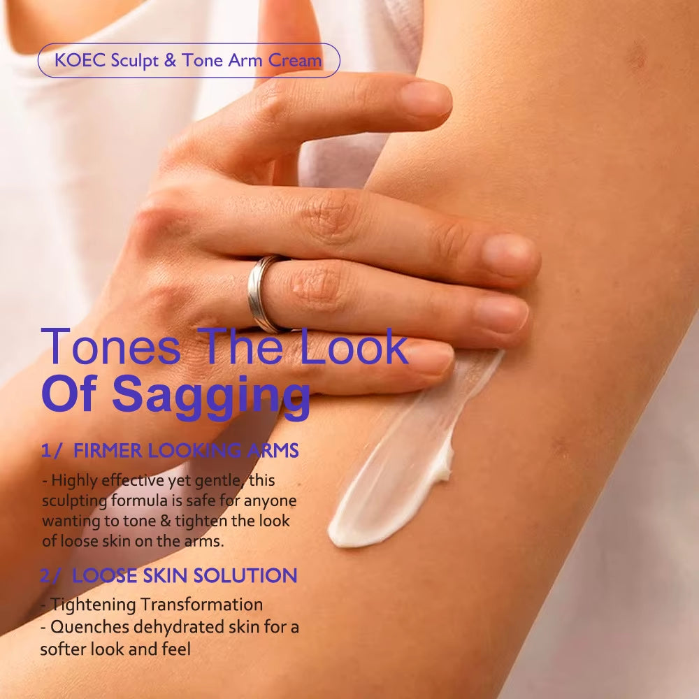100Ml Purple Sculpt & Tone Arm Cream Lift and Firm Arm Cream Deeply Hydration Tightening Smoothing Loose Crepey Skin on the Arm