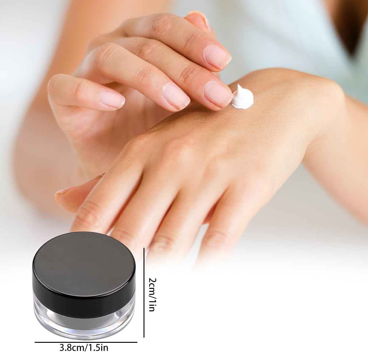 Tarros De Cosméticos Recargables, Macetas De Muestra Para Cosméticos, Macetas De Maquillaje Pequeñas De 10 Gramos Con Tapas, 4 Unidades, Recipientes De Plástico Para Muestras De Maquillaje