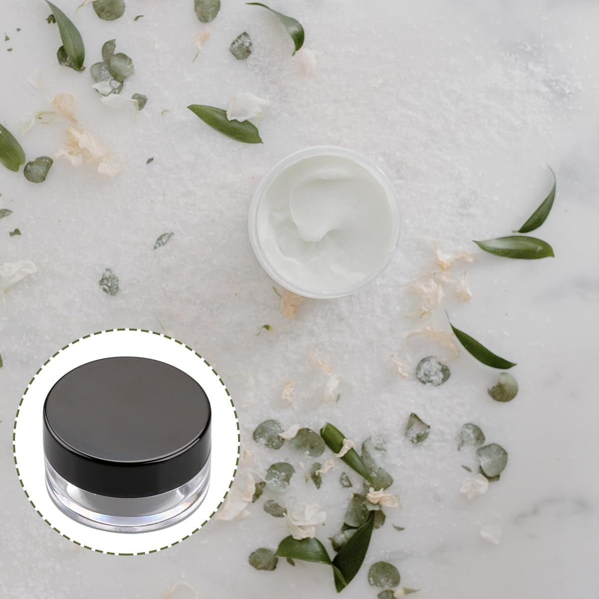 Tarros De Cosméticos Recargables, Macetas De Muestra Para Cosméticos, Macetas De Maquillaje Pequeñas De 10 Gramos Con Tapas, 4 Unidades, Recipientes De Plástico Para Muestras De Maquillaje