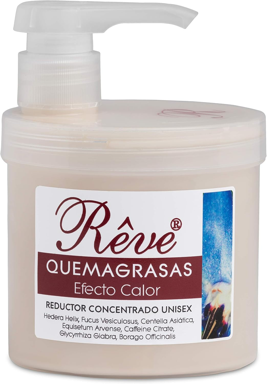 Quemagrasas Efecto Calor - Gel De Crema Reafirmante Adelgazante Anticelulítica Potente Reductora De Abdomen, Caderas Y Glúteos Para Hombre Y Mujer De 500 Ml.