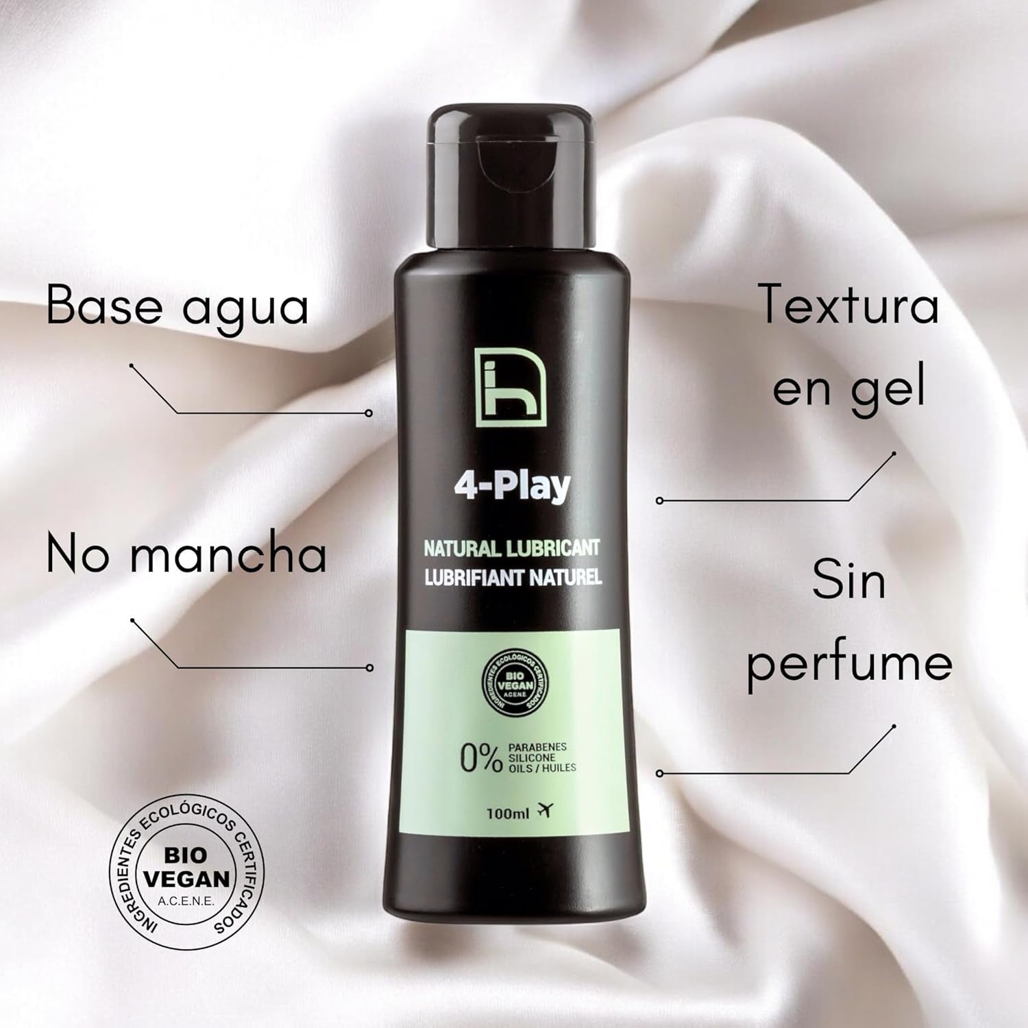 Lubricante Natural a Base Agua BIO - Gel Lubricantes Parejas - Lubricante Ecológico Íntimo Con Aloe Vera Base Acuosa - Certificado Orgánico - 100 Ml