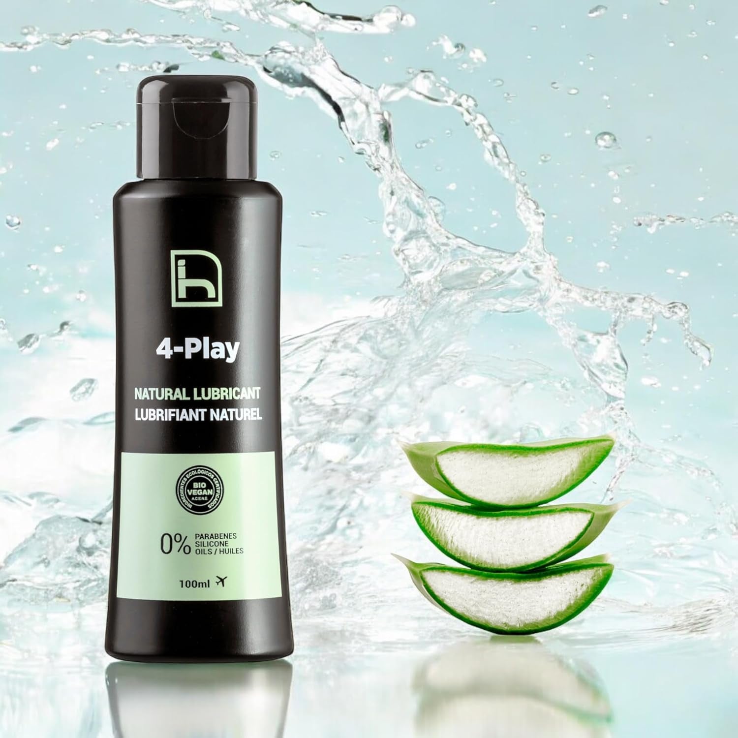 Lubricante Natural a Base Agua BIO - Gel Lubricantes Parejas - Lubricante Ecológico Íntimo Con Aloe Vera Base Acuosa - Certificado Orgánico - 100 Ml