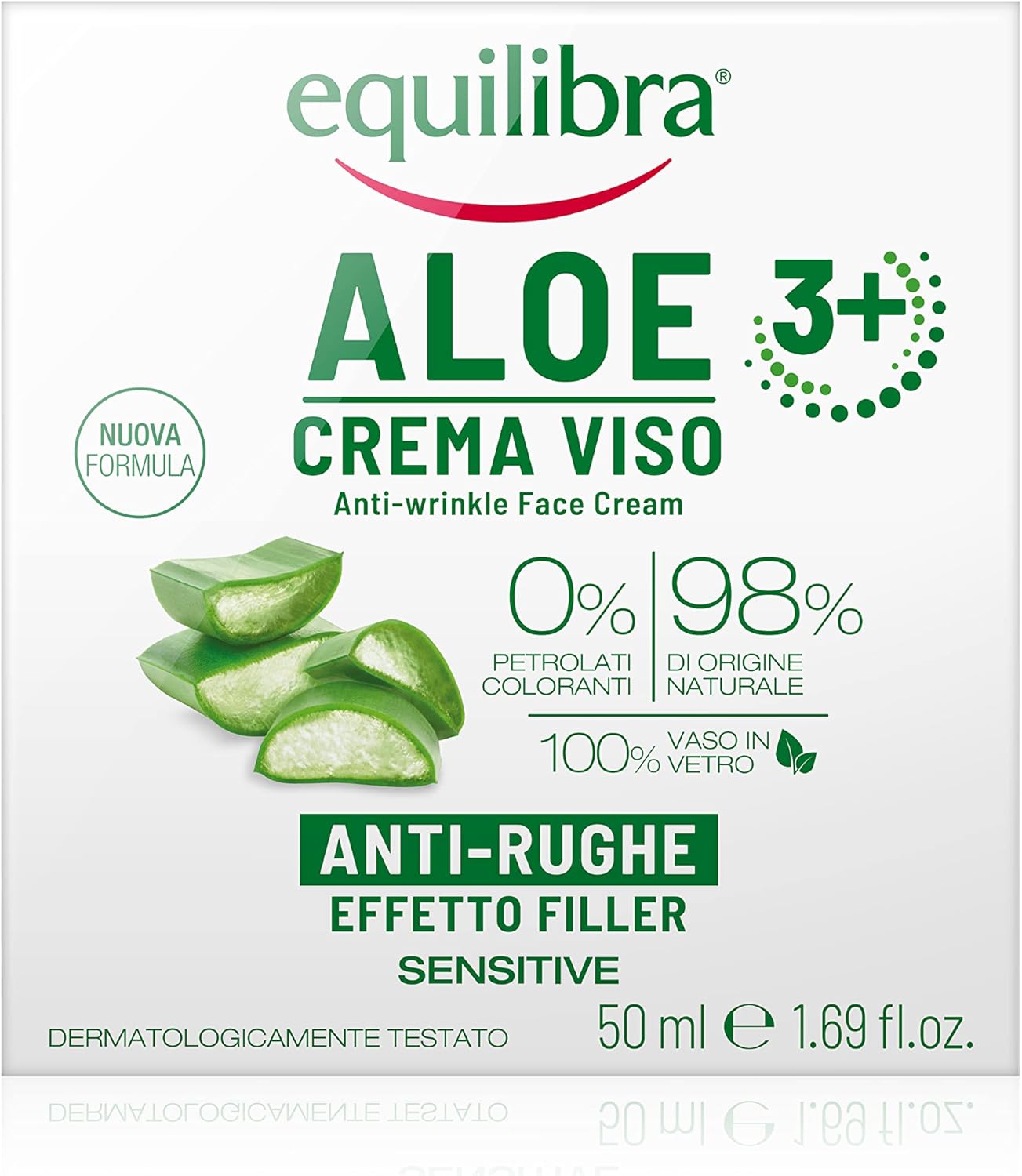 Crema Facial Antiarrugas a Base De Aloe Vera Y Aloe 3+ 