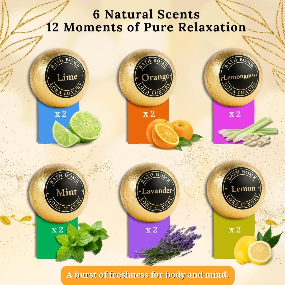 Bombas De Baño Con Aceite Esencial Puro De Karité Y Coco