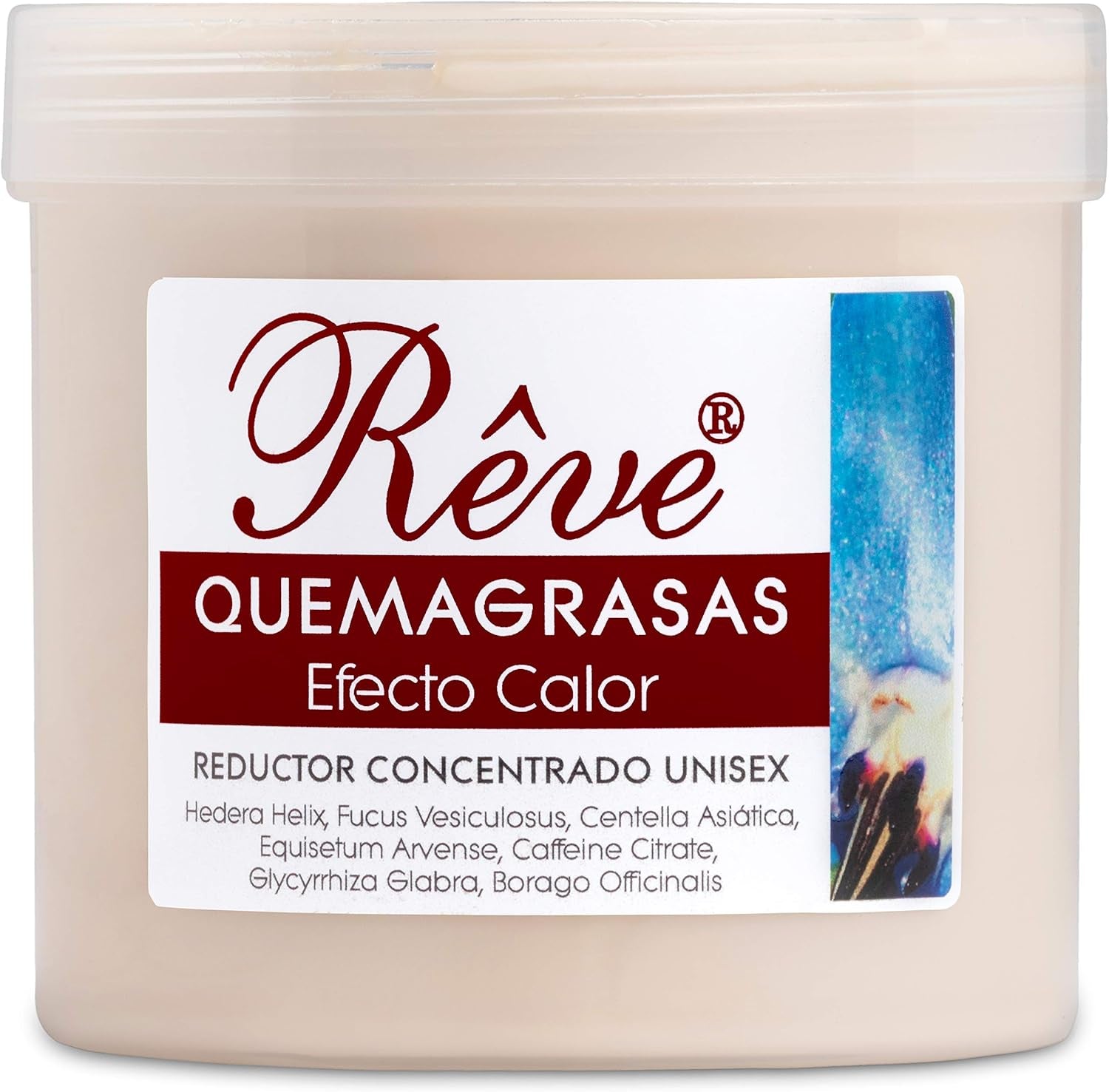 Quemagrasas Efecto Calor - Gel De Crema Reafirmante Adelgazante Anticelulítica Potente Reductora De Abdomen, Caderas Y Glúteos Para Hombre Y Mujer De 500 Ml.