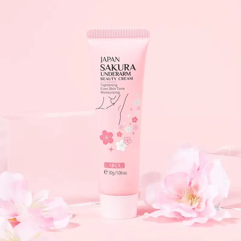 Sakura Underarm Cream Knee Buttocks Dark Skin Improve Melanin Pigmentation Body Care Korean Skin Care Product 30G