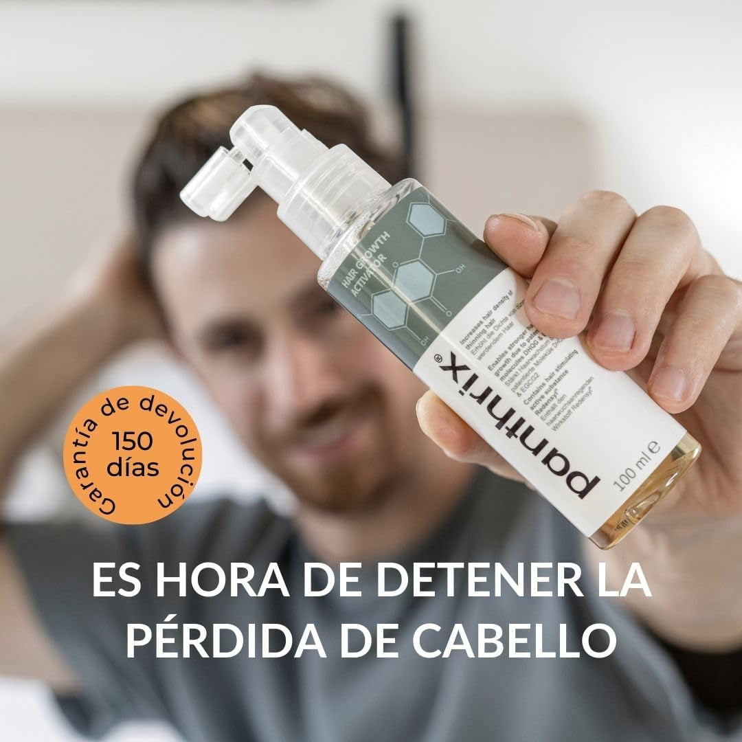 Panthrix - Activador Del Crecimiento Del Cabello - Ingrediente Activo - 100 Ml De Spray Alta Dosis - Tónico Para El Crecimiento Rápido Del Pelo - Para Hombres Y Mujeres