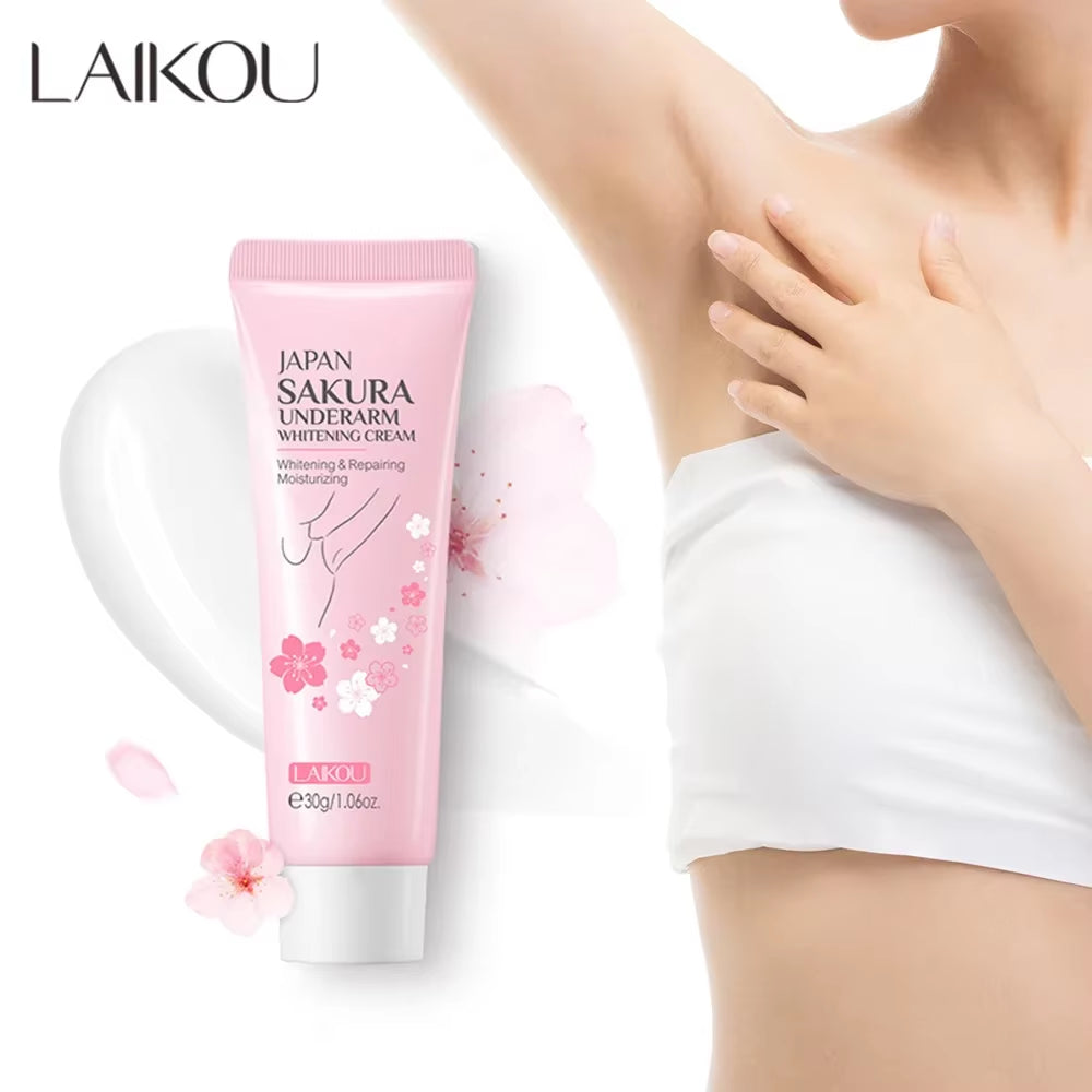 Sakura Underarm Cream Knee Buttocks Dark Skin Improve Melanin Pigmentation Body Care Korean Skin Care Product 30G