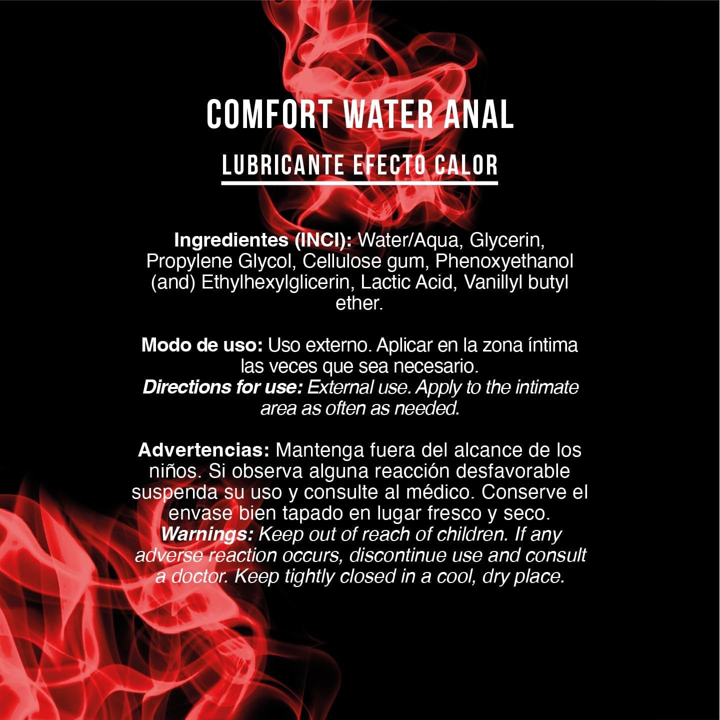 Lube Intensity Hot Pleasure - Lubricante Anal Con Efecto Calor Y a Base De Agua - Lubricante Sexual Efecto Calor Para Parejas - Estimulación - 130Ml