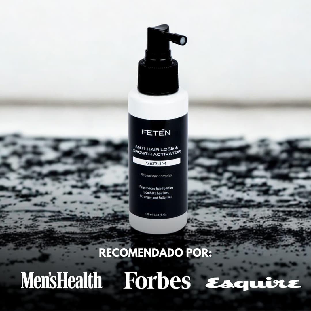 FETEN Sérum Anticaída Para Hombre, Tratamiento Para La Caída Del Cabello Formato Spray, Loción Capilar Crece Pelo, anti Hair Loss Regrowth Treatment, Solución Tónico Crecepelo