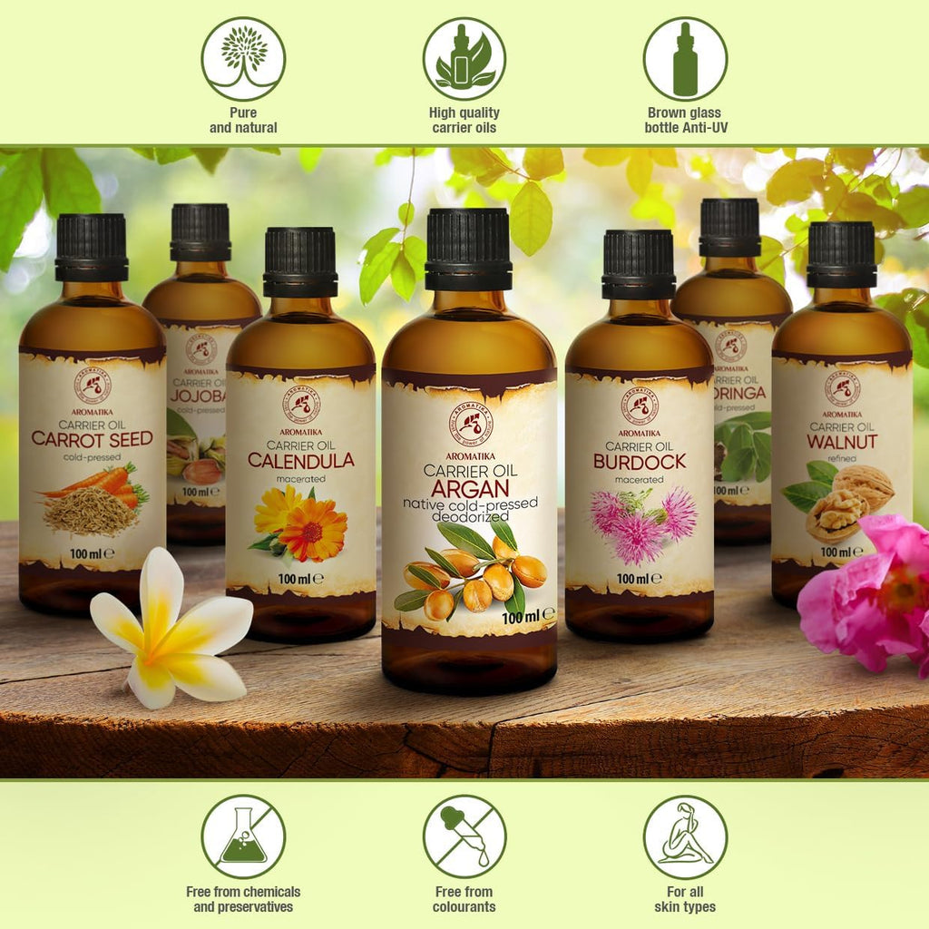 Argan Aceite 100Ml - Argania Spinosa Kernel - Marruecos - 100% Puro Y Natural - Cuidado Para Сabello - Pelo - Piel - Rostro - Cuerpo - Argan Oil 100Ml