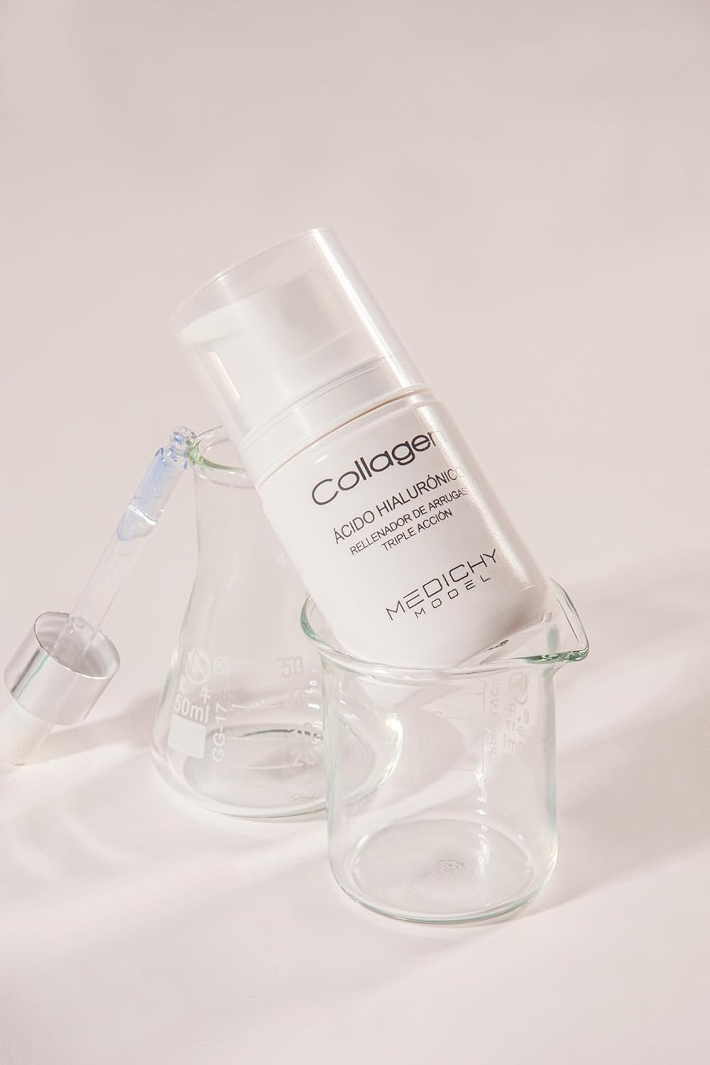 MEDICHY MODEL - Collagen Ácido Hialurónico - Hidratación Y Rejuvenecimiento Intensivo - Fórmula Antiedad Para Piel Firme Y Suave - 50 Ml