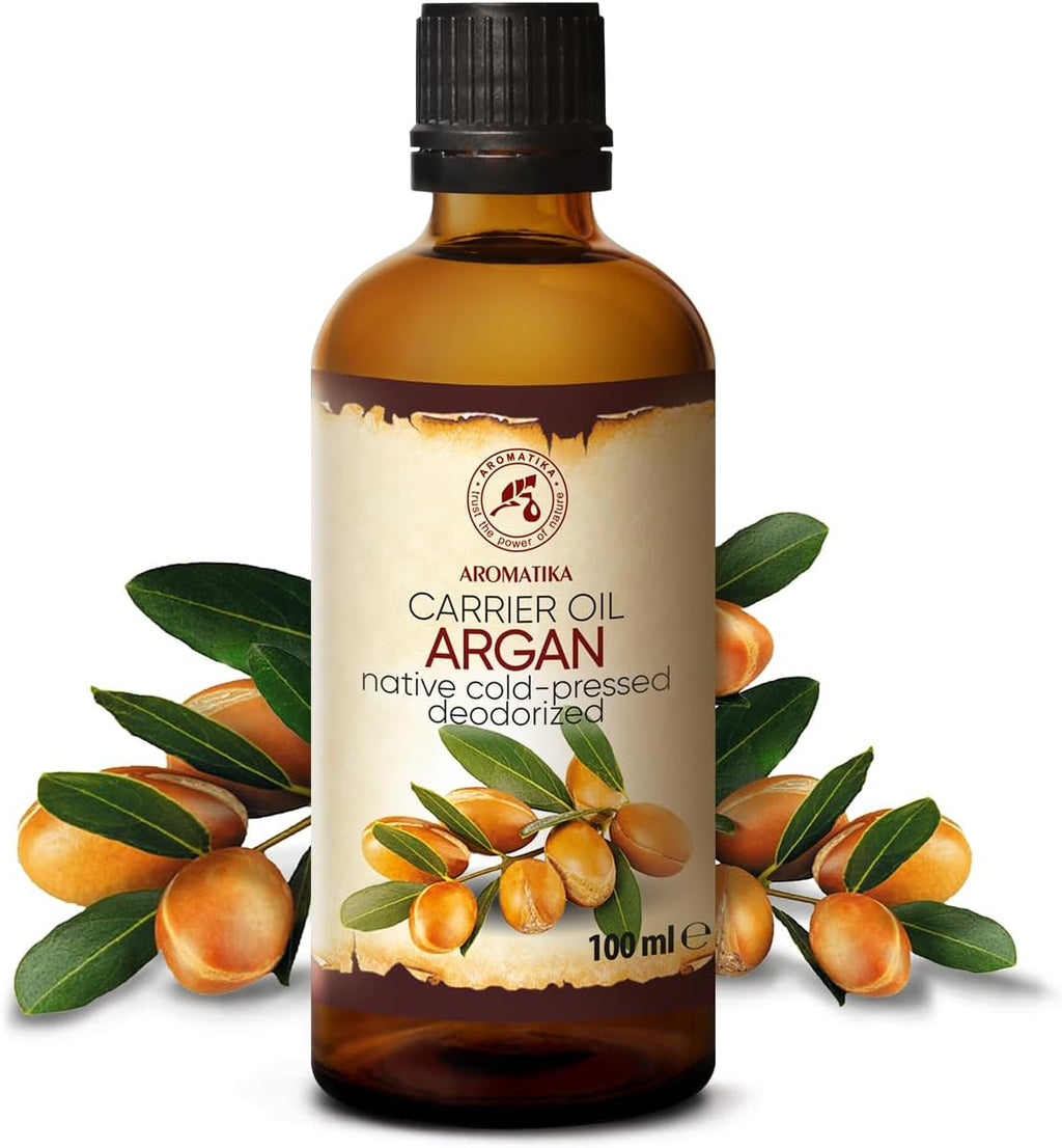 Argan Aceite 100Ml - Argania Spinosa Kernel - Marruecos - 100% Puro Y Natural - Cuidado Para Сabello - Pelo - Piel - Rostro - Cuerpo - Argan Oil 100Ml